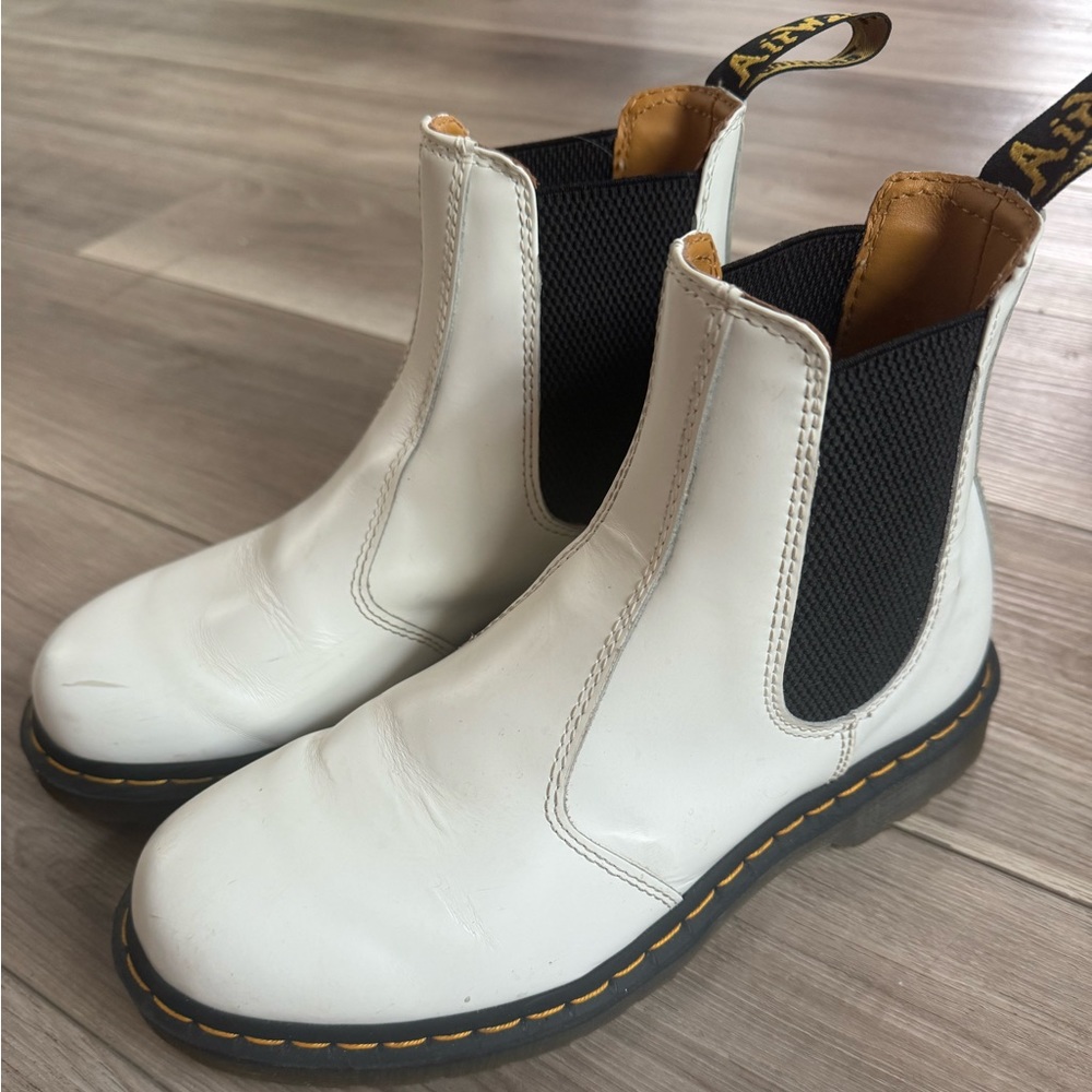 White Slip-on Doc Marten’s